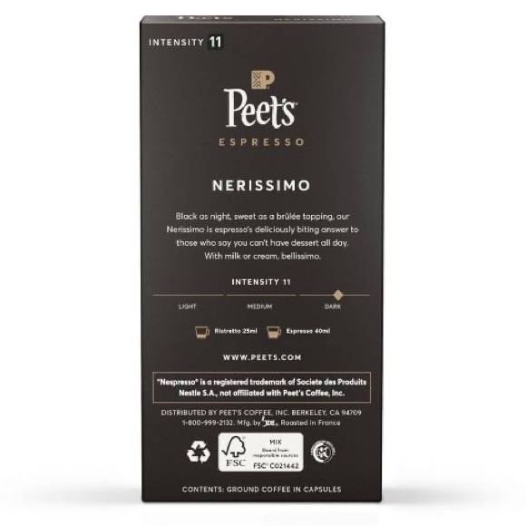 NIB Lot of 14 Boxes Peet's Espresso Dark Roast Capsules 
10ct/1.87oz/box - Picture 8 of 12